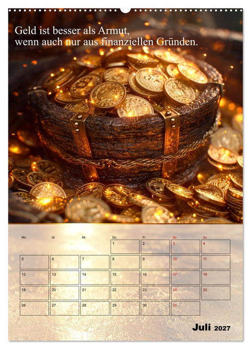 Der Geld-Anlock-Kalender (CALVENDO Premium Wandkalender 2027)