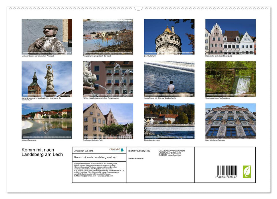Komm mit nach Landsberg am Lech (CALVENDO Premium Wandkalender 2027)