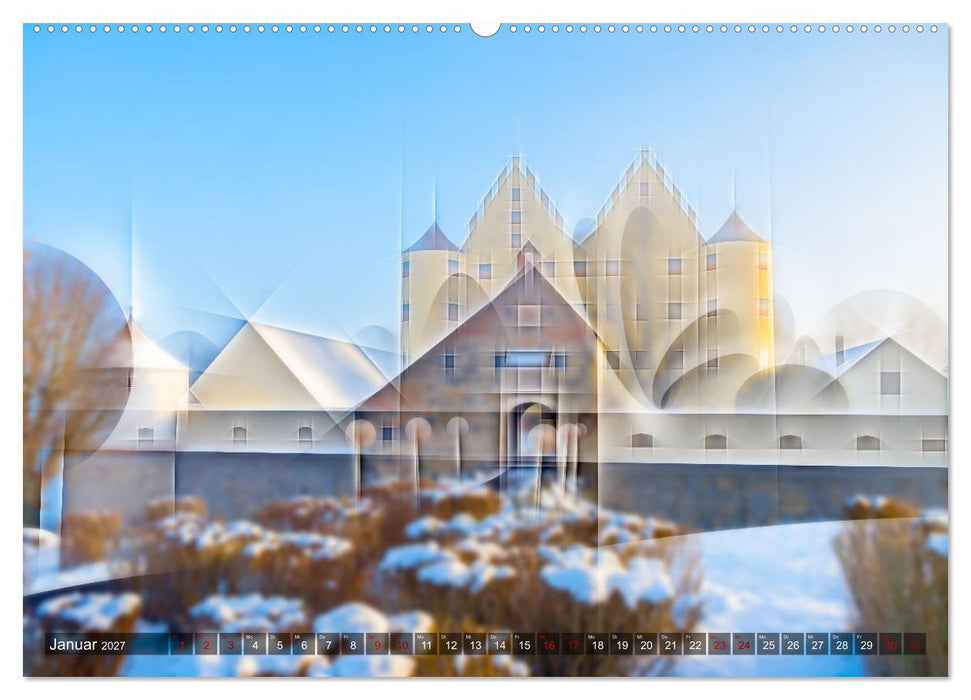 Digital - Kubistisch - Piktorial (CALVENDO Wandkalender 2027)