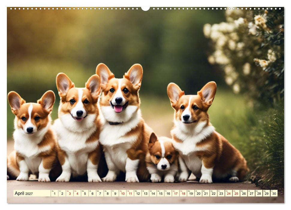 Welsh Corgi Pembroke (CALVENDO Wandkalender 2027)