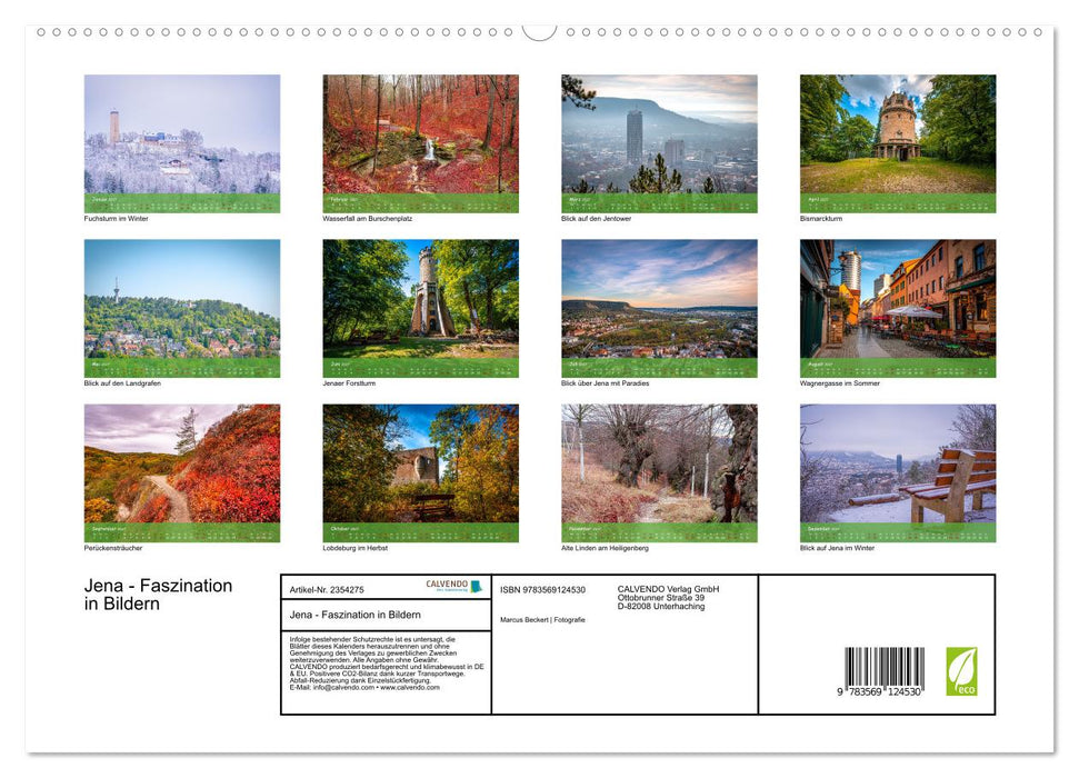 Jena - Faszination in Bildern (CALVENDO Premium Wandkalender 2027)