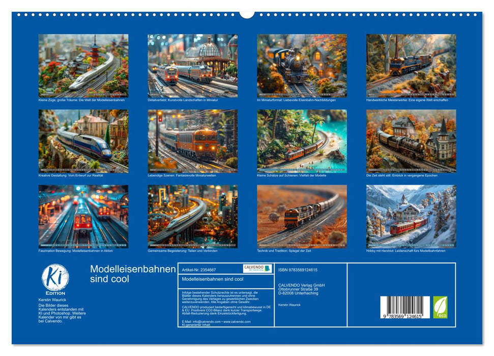 Modelleisenbahnen sind cool (CALVENDO Premium Wandkalender 2027)