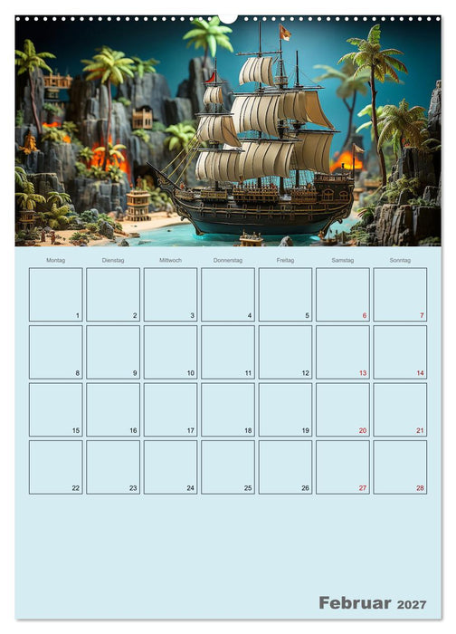 Schiffe, Fische und Piraten (CALVENDO Wandkalender 2027)