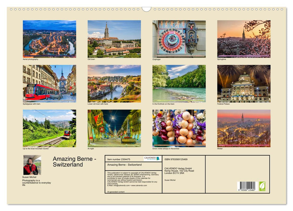 Amazing Berne - Switzerland (CALVENDO Monthly Calendar 2027)