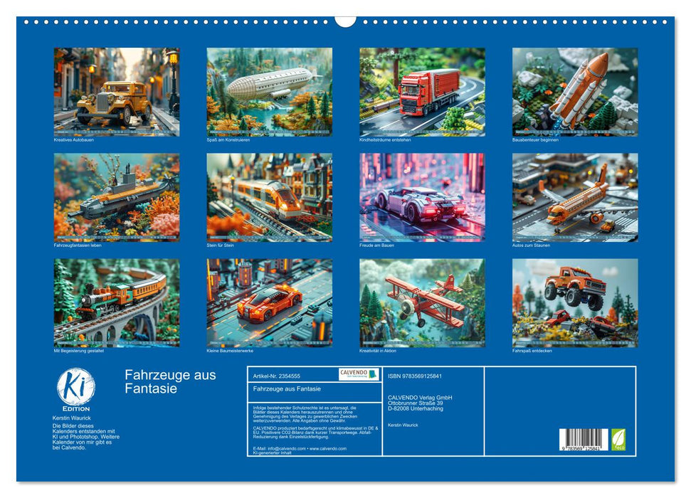 Fahrzeuge aus Fantasie (CALVENDO Wandkalender 2027)