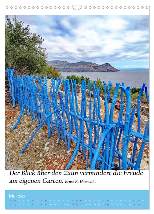 Die Farben blau (CALVENDO Wandkalender 2027)