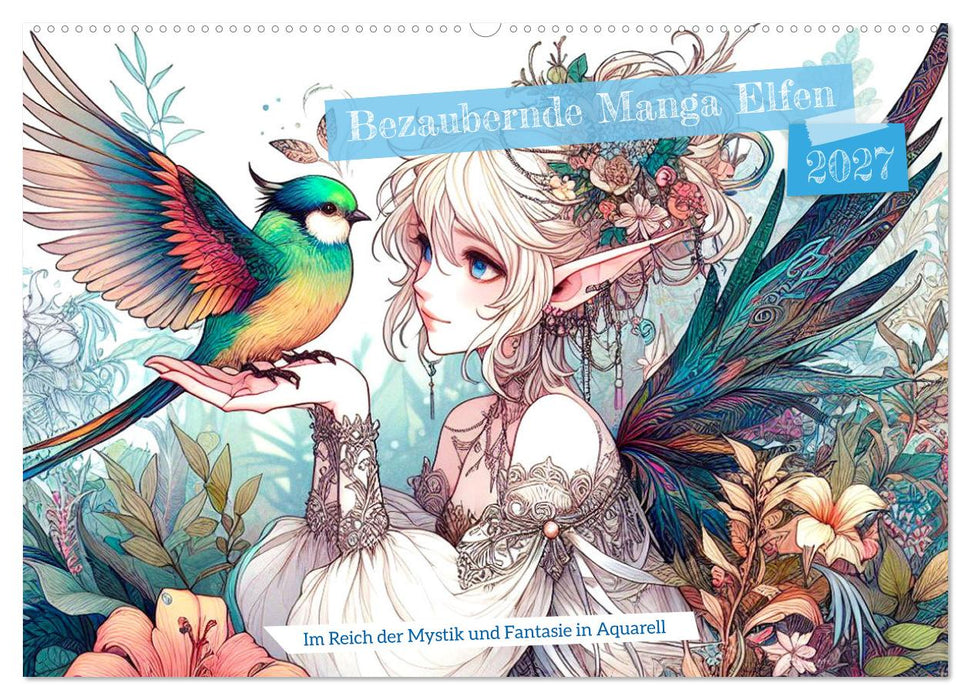Bezaubernde Manga Elfen (CALVENDO Wandkalender 2027)