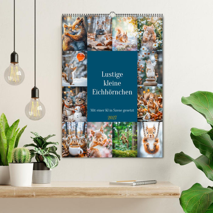 Lustige kleine Eichhörnchen (CALVENDO Wandkalender 2027)