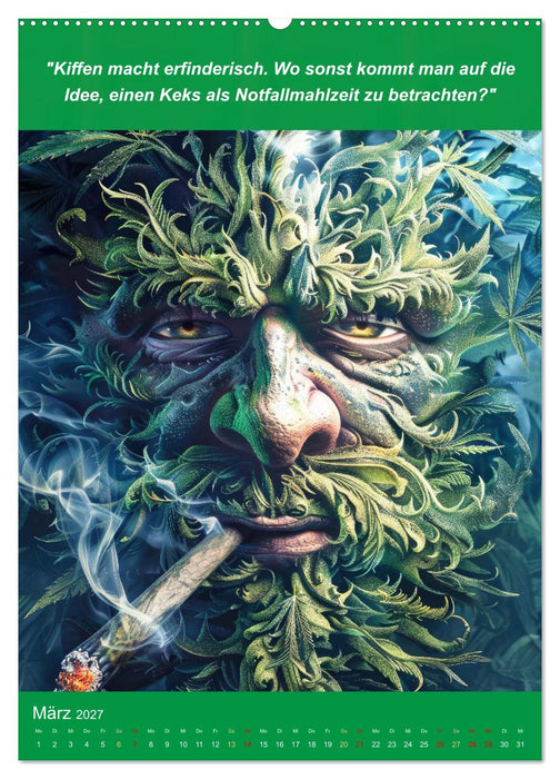 Der humoristische Cannabis Kalender (CALVENDO Premium Wandkalender 2027)