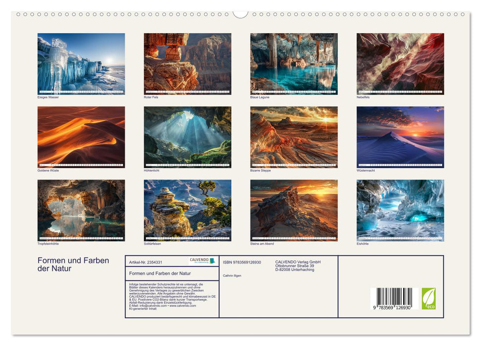 Formen und Farben der Natur (CALVENDO Premium Wandkalender 2027)