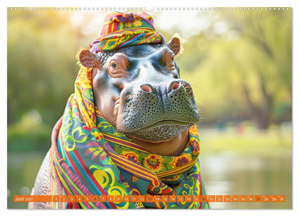 Big & Beautiful. Tierische Plus Size Models. Elefanten und Co. (CALVENDO Wandkalender 2027)