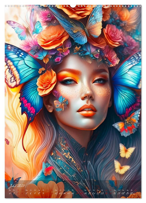 Mystische Frauen - Göttinnen der Metamorphose (CALVENDO Premium Wandkalender 2027)