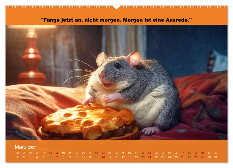 Der tierisch lustige Abnehmkalender (CALVENDO Wandkalender 2027)