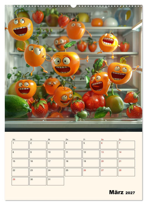 Nachts im Kühlschrank (CALVENDO Wandkalender 2027)