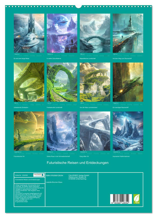 Futuristische Reisen und Entdeckungen (CALVENDO Premium Wandkalender 2027)