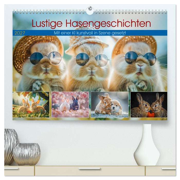 Lustige Hasengeschichten (CALVENDO Premium Wandkalender 2027)