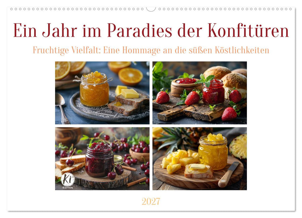 Ein Jahr im Paradies der Konfitüren (CALVENDO Wandkalender 2027)