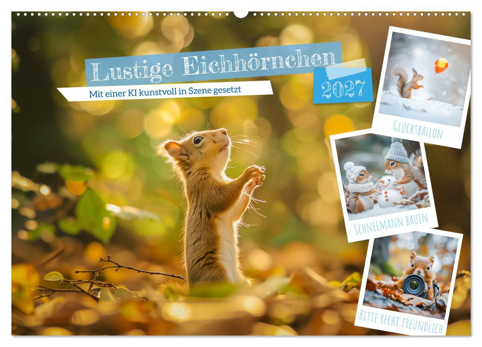 Lustige Eichhörnchen (CALVENDO Wandkalender 2027)