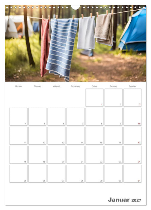 Dein Campingplaner - KI generierte Campingträume (CALVENDO Wandkalender 2027)