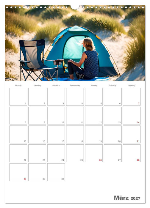 Dein Campingplaner - KI generierte Campingträume (CALVENDO Wandkalender 2027)