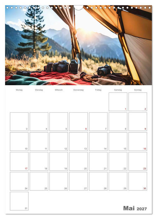 Dein Campingplaner - KI generierte Campingträume (CALVENDO Wandkalender 2027)