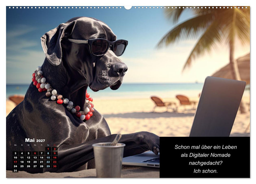 Der humoristische Dogge Kalender (CALVENDO Wandkalender 2027)