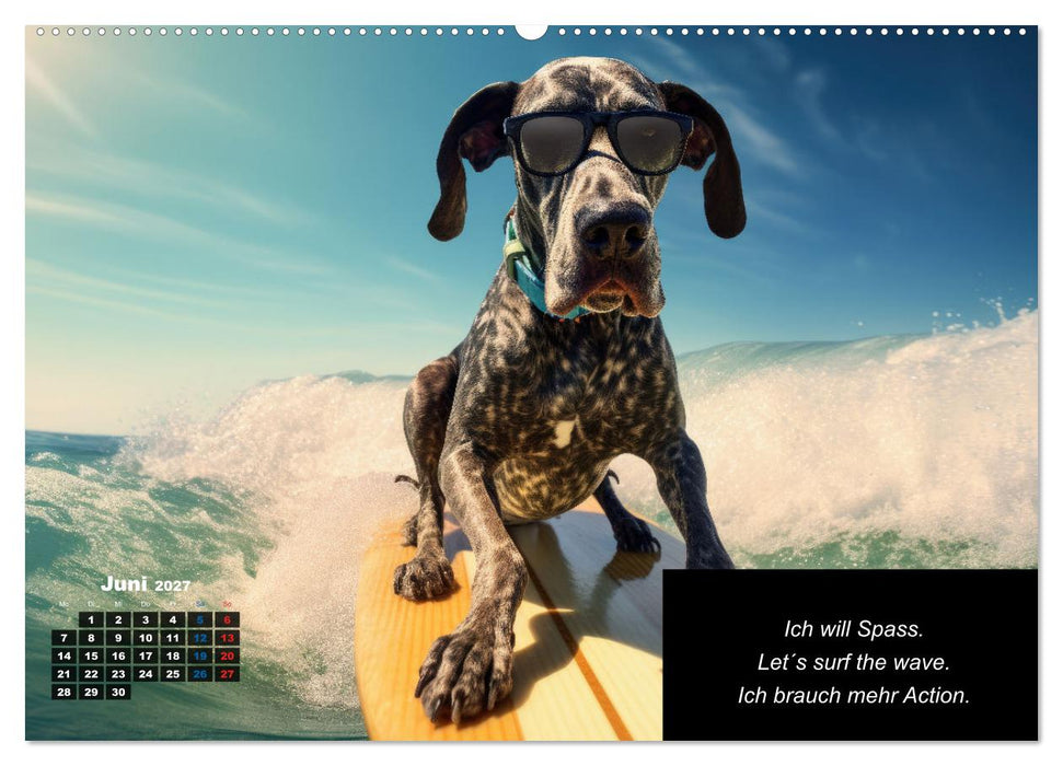 Der humoristische Dogge Kalender (CALVENDO Wandkalender 2027)