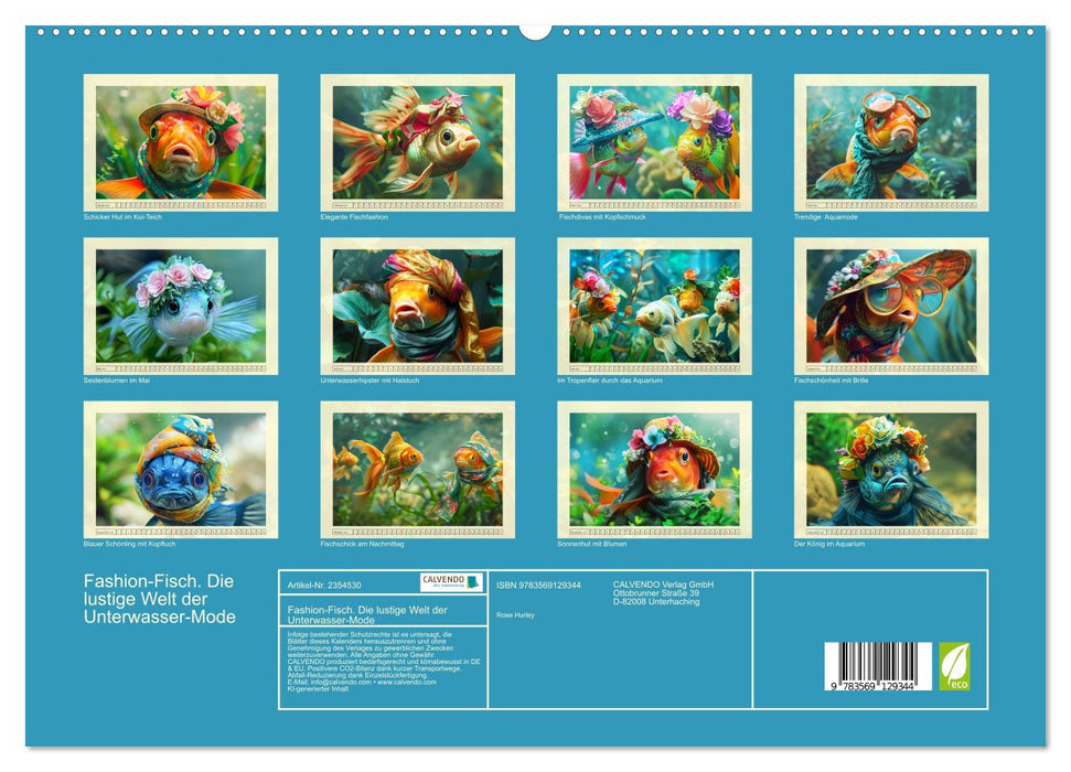 Fashion-Fisch. Die lustige Welt der Unterwasser-Mode (CALVENDO Premium Wandkalender 2027)