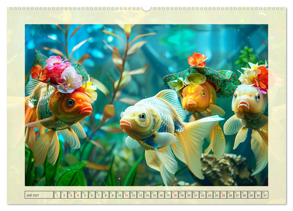 Fashion-Fisch. Die lustige Welt der Unterwasser-Mode (CALVENDO Premium Wandkalender 2027)