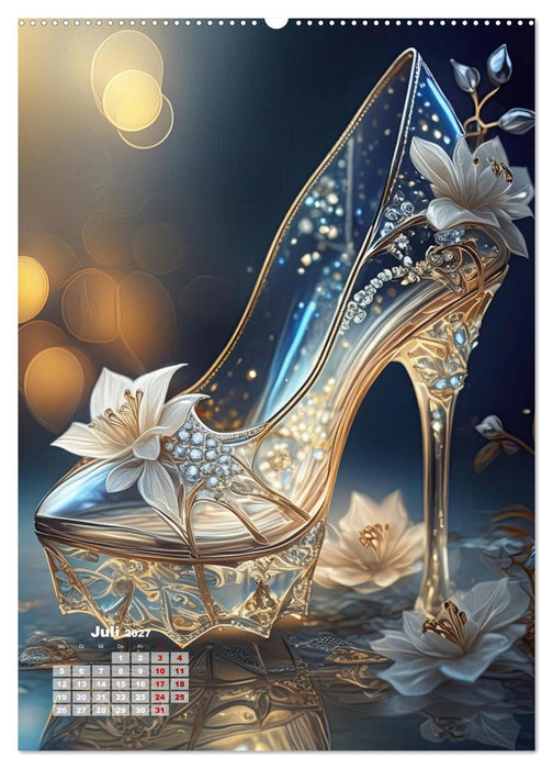 Gläserne Schuhe - Märchenhafte Pumps voller funkelnder Träume (CALVENDO Premium Wandkalender 2027)