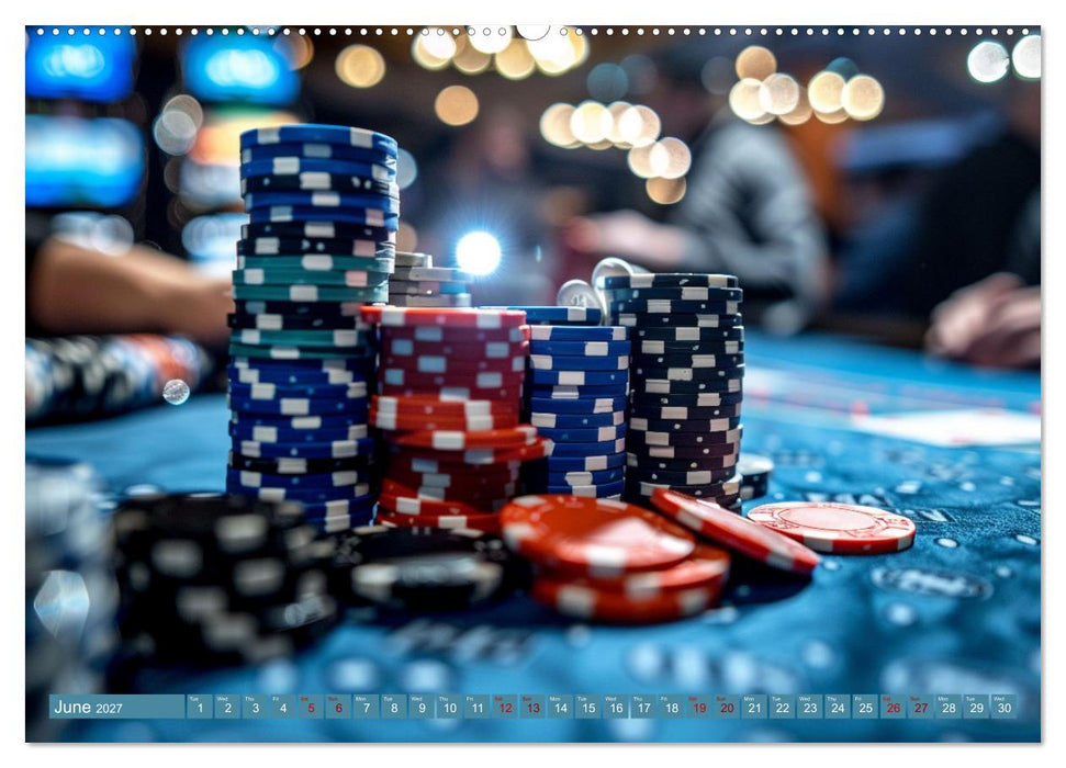 Texas Hold'em Poker Faces (CALVENDO Monthly Calendar 2027)