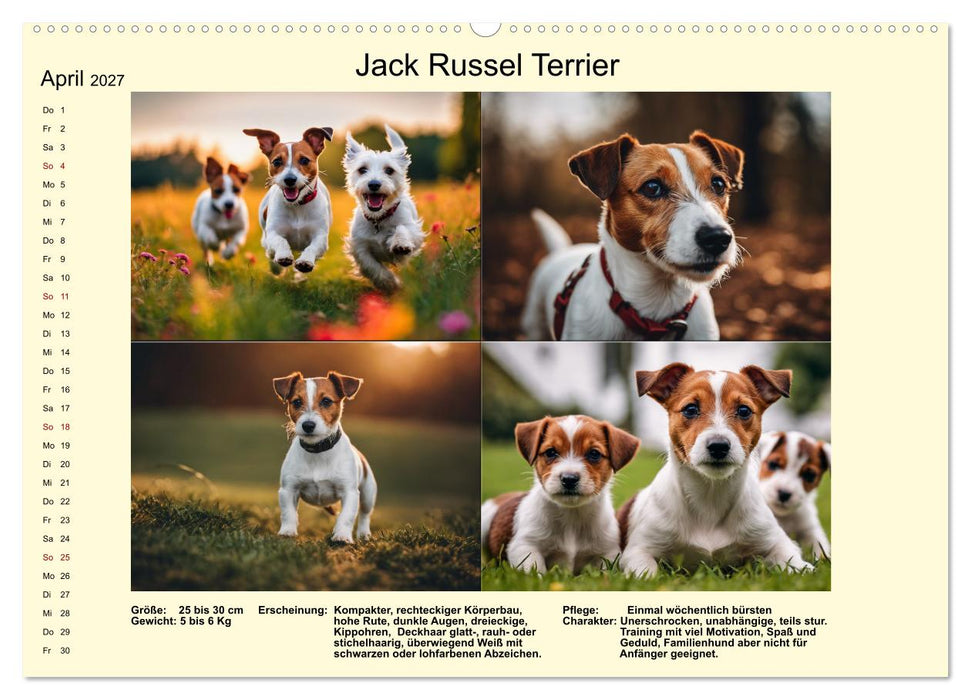 Terrier-Rassen im Portrait (CALVENDO Wandkalender 2027)