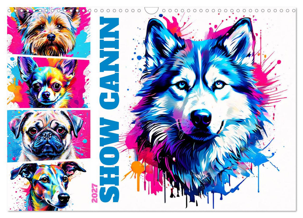 Show canin (CALVENDO Calendrier mensuel 2027)