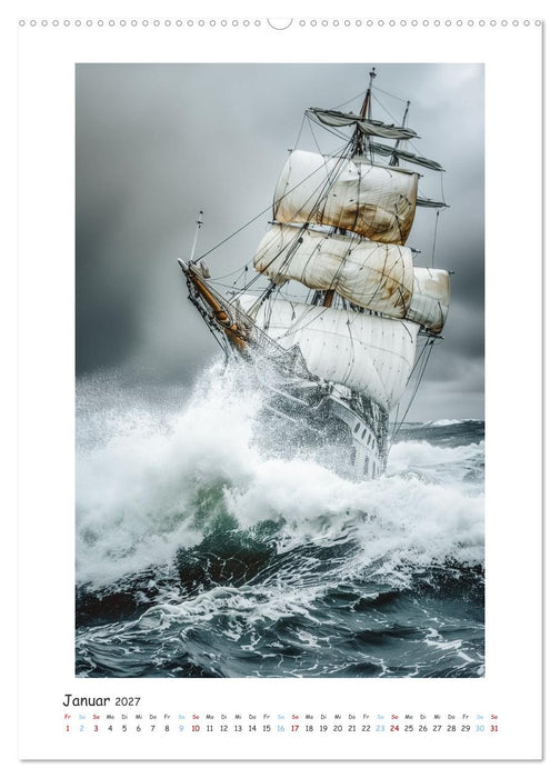 Segelnde Schönheit (CALVENDO Wandkalender 2027)