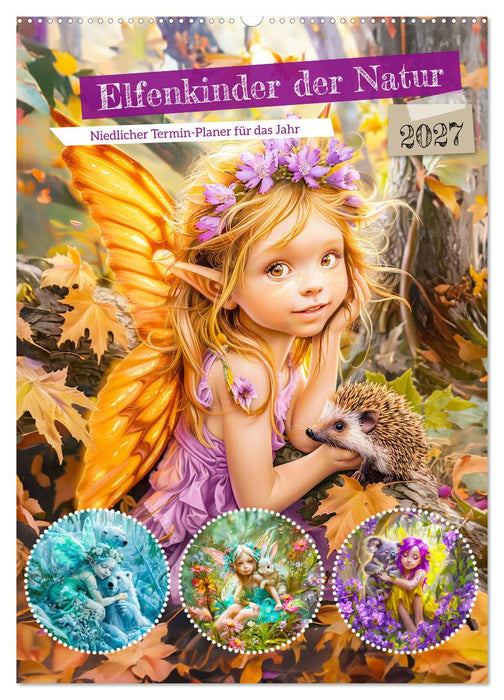 Elfenkinder der Natur - Niedlicher Termin-Planer für das Jahr (CALVENDO Wandkalender 2027)