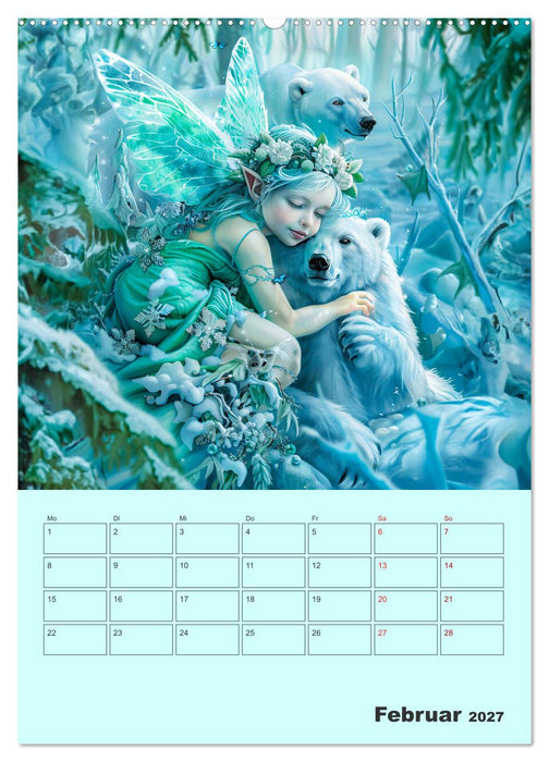 Elfenkinder der Natur - Niedlicher Termin-Planer für das Jahr (CALVENDO Wandkalender 2027)