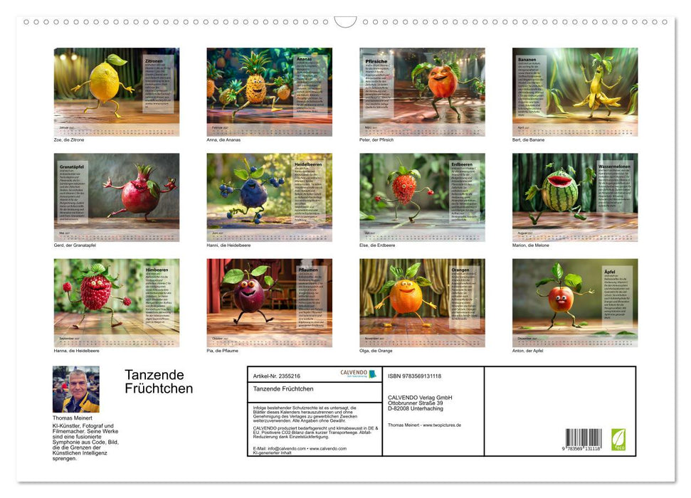 Tanzende Früchtchen (CALVENDO Wandkalender 2027)