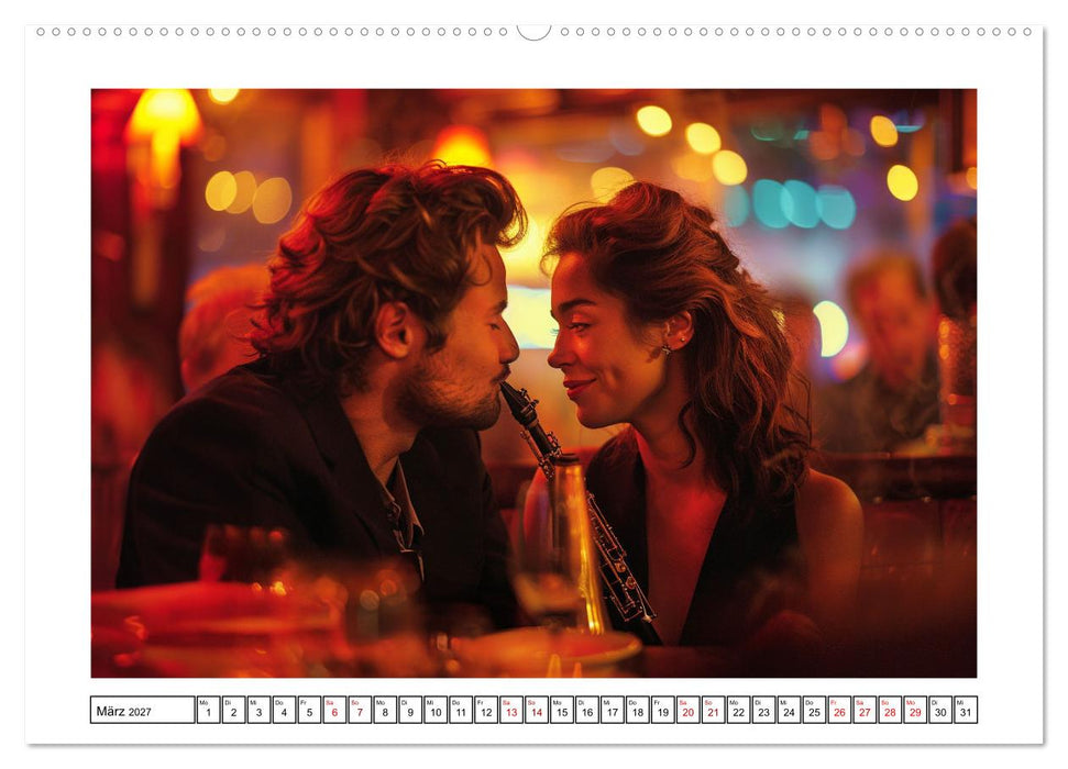 Jazz Geschichten um Mitternacht (CALVENDO Premium Wandkalender 2027)