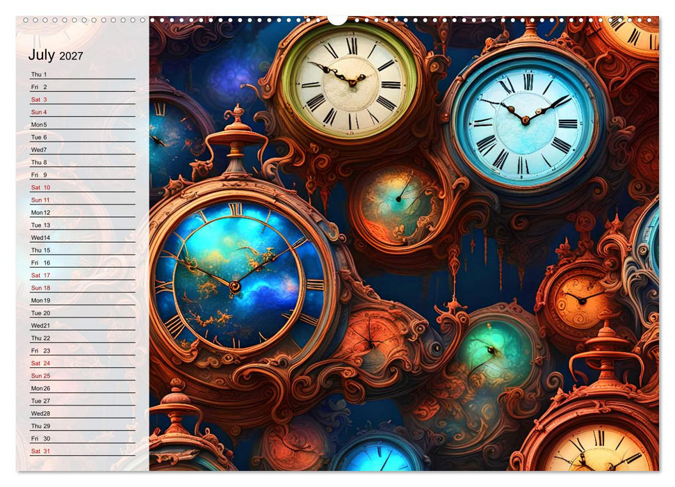 The abstract world of timepiece (CALVENDO Premium-Calendar 2027)