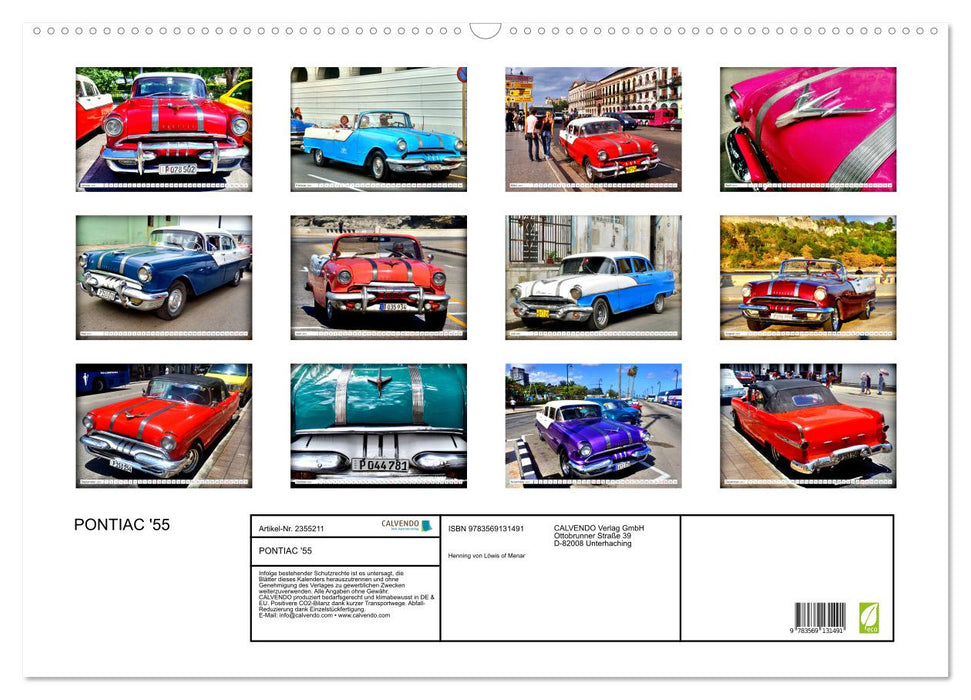 PONTIAC '55 (CALVENDO Wandkalender 2027)