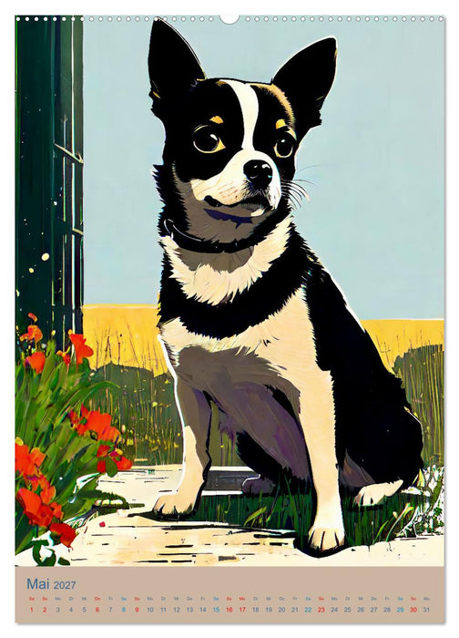 Chihuahuas. Kunstvolle Porträts der kleinen Hunde (CALVENDO Premium Wandkalender 2027)