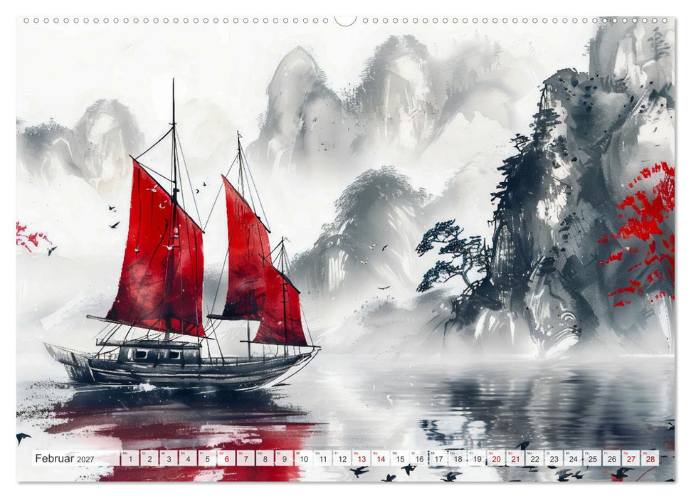 Die Essenz von China - Chinesische Landschaften und Symbole in Harmonie (CALVENDO Wandkalender 2027)