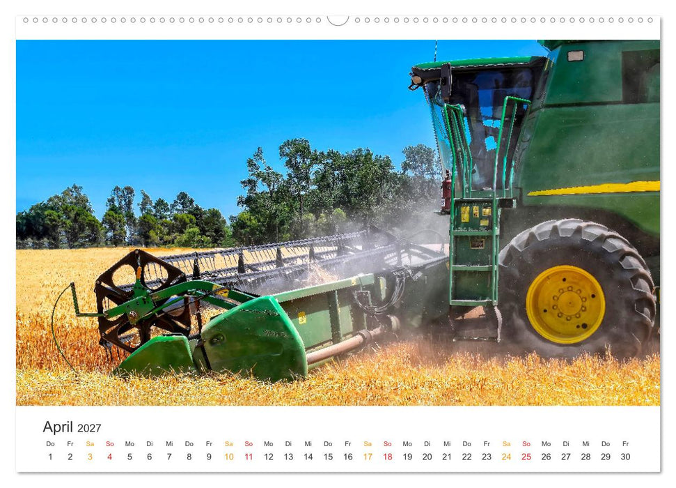 Mähdrescher - tolle Momente (CALVENDO Premium Wandkalender 2027)