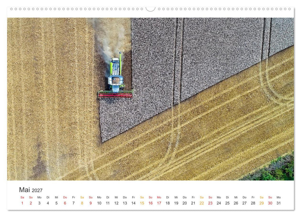 Mähdrescher - tolle Momente (CALVENDO Premium Wandkalender 2027)