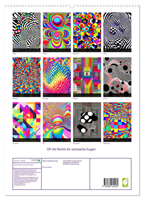 OP Art Nichts für schwache Augen (CALVENDO Premium Wandkalender 2027)