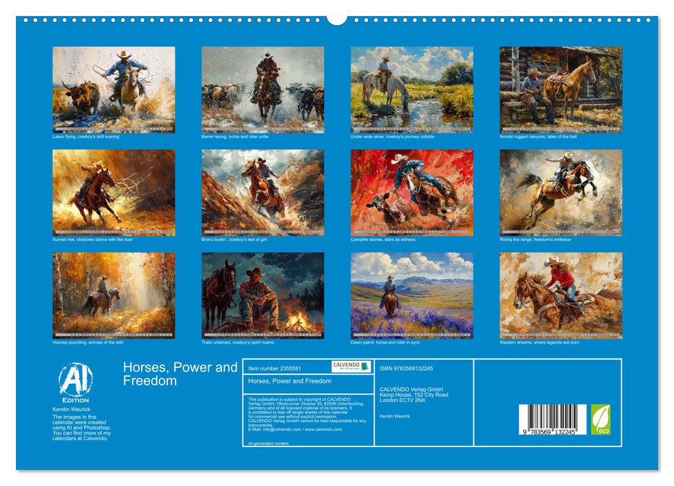 Horses, Power and Freedom (CALVENDO Premium-Calendar 2027)