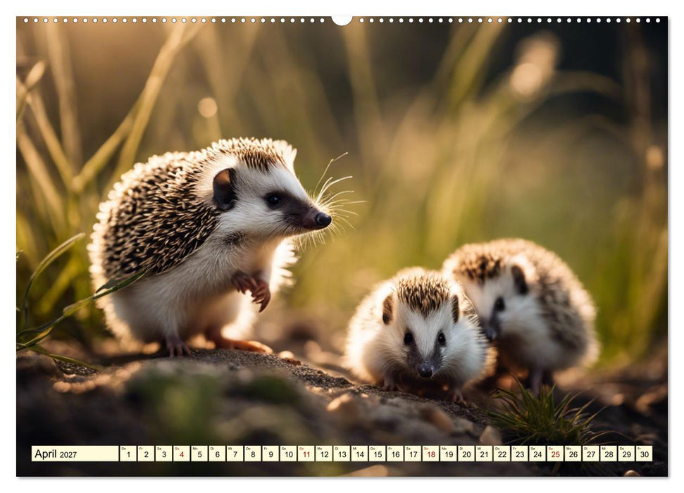 Igel - Wildtier des Jahres 2024 (CALVENDO Premium Wandkalender 2027)