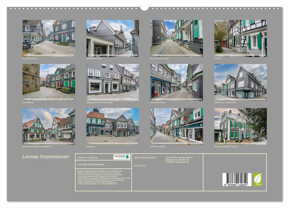 Lennep Impressionen (CALVENDO Premium Wandkalender 2027)