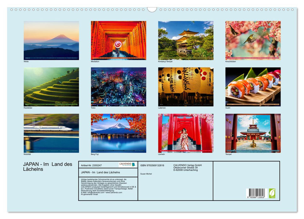 JAPAN - Im Land des Lächelns (CALVENDO Wandkalender 2027)