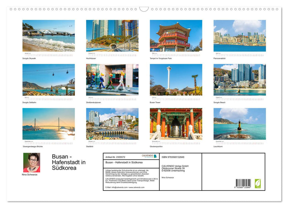 Busan - Hafenstadt in Südkorea (CALVENDO Wandkalender 2027)
